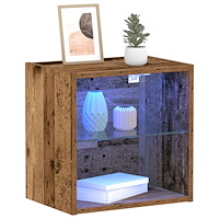 vidaXL Svävande hylla återvunnet trä 40x28,5x40 cm konstruerat trä