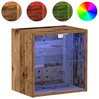 vidaXL Svävande hylla återvunnet trä 40x28,5x40 cm konstruerat trä