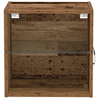 vidaXL Svävande hylla återvunnet trä 40x28,5x40 cm konstruerat trä
