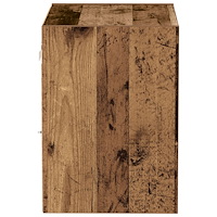 vidaXL Svävande hylla återvunnet trä 40x28,5x40 cm konstruerat trä