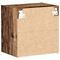 vidaXL Svävande hylla återvunnet trä 40x28,5x40 cm konstruerat trä