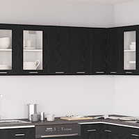 vidaXL Svart ekhängande skåp 60x31x60 cm tillverkat av konstruerat trä