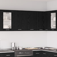 vidaXL Svart Ek Hängande Skåp - 80x31x60 cm - Tillverkat av Konstruerat trä