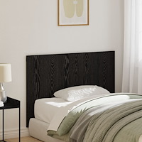 vidaXL Sänggavel svart ek 120x1,5x80 cm konstruerat trä