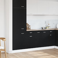 vidaXL Lådhurts - Svart ek, 40x46x81,5 cm, Tillverkad av konstruerat trä