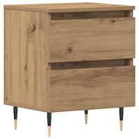 vidaXL Sängbord artisan ek 40x35x50 cm konstruerat trä