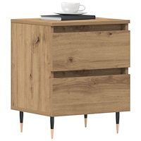 vidaXL Sängbord artisan ek 40x35x50 cm konstruerat trä