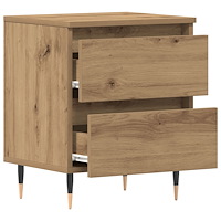 vidaXL Sängbord artisan ek 40x35x50 cm konstruerat trä