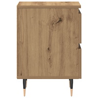 vidaXL Sängbord artisan ek 40x35x50 cm konstruerat trä