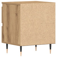 vidaXL Sängbord artisan ek 40x35x50 cm konstruerat trä