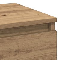 vidaXL Sängbord artisan ek 40x35x50 cm konstruerat trä