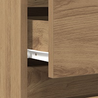 vidaXL Sängbord artisan ek 40x35x50 cm konstruerat trä