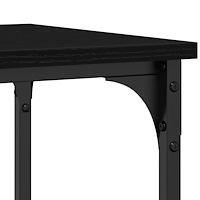 vidaXL Konsolbord svart ek 100x35x75 cm konstruerat trä och stål