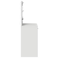 vidaXL Sminkbord med LED-lampor vit 78.5 x 41 x 135 cm