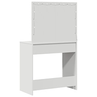 vidaXL Sminkbord med LED-lampor vit 78.5 x 41 x 135 cm