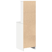 vidaXL Högskåp vit 40x41x135 cm konstruerat trä