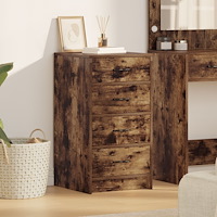 vidaXL Sideboard rökt ek 40x41x75 cm konstruerat trä