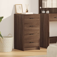 vidaXL Sideboard brun ek 40x41x75 cm konstruerat trä