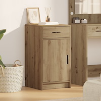 vidaXL Sideboard artisan ek 40x41x75 cm konstruerat trä