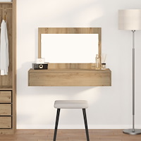vidaXL Väggmonterat sminkbord artisan ek 100x40x70 cm