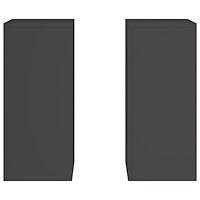 vidaXL Planteringslåda för utomhusbruk 2 st svart 24x24x55 cm stål