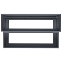 vidaXL Planteringslåda för utomhus 2-skikt 100x60x45 cm antracit stål