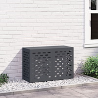vidaXL Luftkonditioneringsskydd antracit 90x40x60 cm stål