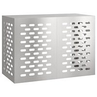 vidaXL Luftkonditioneringsskydd 100x50x70 cm rostfrittstål