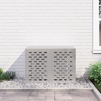 vidaXL Luftkonditioneringsskydd 100x50x70 cm rostfrittstål