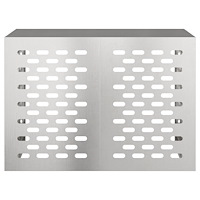 vidaXL Luftkonditioneringsskydd 100x50x70 cm rostfrittstål