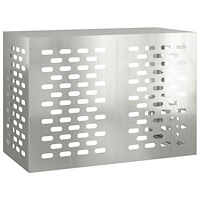 vidaXL Luftkonditioneringsskydd 100x50x70 cm galvaniserat stål