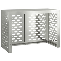 vidaXL Luftkonditioneringsskydd 100x50x70 cm galvaniserat stål