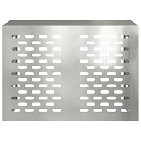 vidaXL Luftkonditioneringsskydd 100x50x70 cm galvaniserat stål