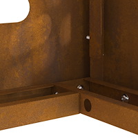 vidaXL Luftkonditioneringsskydd 110x50x80 cm väderbeständigt stål
