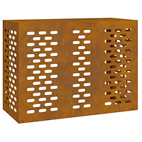 vidaXL Luftkonditioneringsskydd 110x50x80 cm väderbeständigt stål