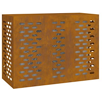 vidaXL Luftkonditioneringsskydd 110x50x80 cm väderbeständigt stål