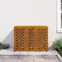 vidaXL Luftkonditioneringsskydd 110x50x80 cm väderbeständigt stål