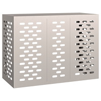 vidaXL Luftkonditioneringsskydd 110x50x80 cm väderbeständigt stål