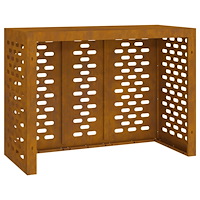 vidaXL Luftkonditioneringsskydd 110x50x80 cm väderbeständigt stål