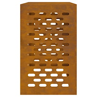 vidaXL Luftkonditioneringsskydd 110x50x80 cm väderbeständigt stål