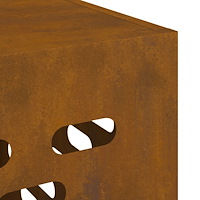 vidaXL Luftkonditioneringsskydd 110x50x80 cm väderbeständigt stål