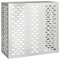 vidaXL Luftkonditioneringsskydd 110x50x105 cm galvaniserat stål
