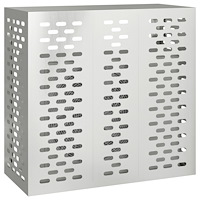 vidaXL Luftkonditioneringsskydd 110x50x105 cm galvaniserat stål