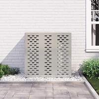 vidaXL Luftkonditioneringsskydd 110x50x105 cm galvaniserat stål