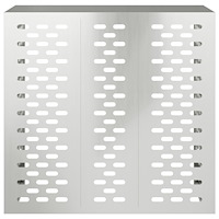 vidaXL Luftkonditioneringsskydd 110x50x105 cm galvaniserat stål