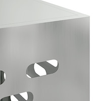 vidaXL Luftkonditioneringsskydd 110x50x105 cm galvaniserat stål