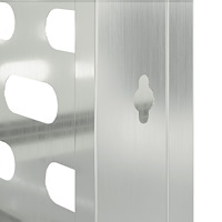 vidaXL Luftkonditioneringsskydd 110x50x105 cm galvaniserat stål