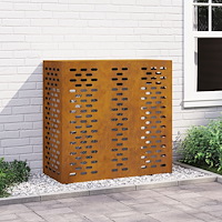 vidaXL Luftkonditioneringsskydd 110x50x105 cm Väderbeständigt Stål