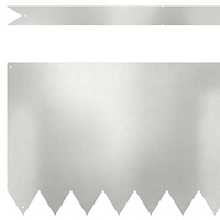 vidaXL Rabattkanter 10 st 100x0.5x15 cm rostfritt stål