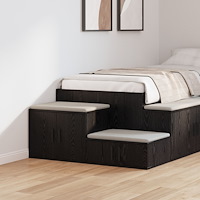 vidaXL Förvaringsskåp Svart 127x41x40 cm Konstruerat trä